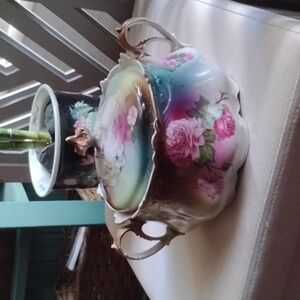 M.Z. Austria Porcelain Covered Bowl